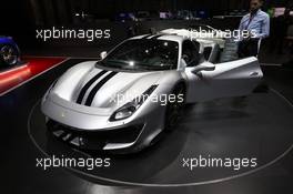 Ferrari 488 Pista 06-07.03.2018. Geneva International Motor Show, Geneva, Switzerland.