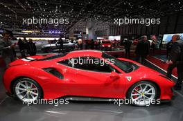 Ferrari 488 Pista 06-07.03.2018. Geneva International Motor Show, Geneva, Switzerland.