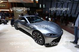 Aston Martin Vantage V8 06-07.03.2018. Geneva International Motor Show, Geneva, Switzerland.