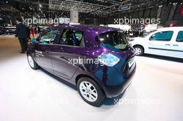 Renault Zoe 06-07.03.2018. Geneva International Motor Show, Geneva, Switzerland.