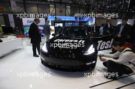 Tesla Model 3 06-07.03.2018. Geneva International Motor Show, Geneva, Switzerland.