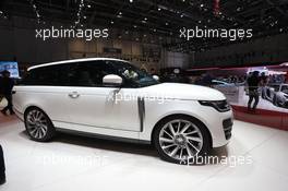 Range Rover SV CoupÃ¨ 06-07.03.2018. Geneva International Motor Show, Geneva, Switzerland.