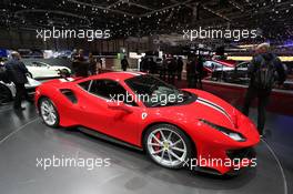 Ferrari 488 Pista 06-07.03.2018. Geneva International Motor Show, Geneva, Switzerland.