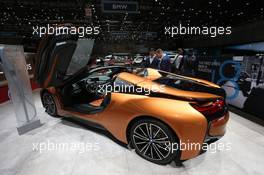 BMW I8 Roadster 06-07.03.2018. Geneva International Motor Show, Geneva, Switzerland.