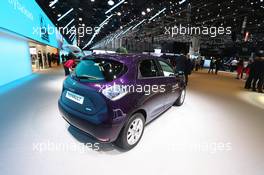 Renault Zoe 06-07.03.2018. Geneva International Motor Show, Geneva, Switzerland.