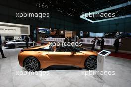 BMW I8 Roadster 06-07.03.2018. Geneva International Motor Show, Geneva, Switzerland.