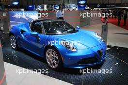 Alfa Romeo 4c Spider Italia 06-07.03.2018. Geneva International Motor Show, Geneva, Switzerland.