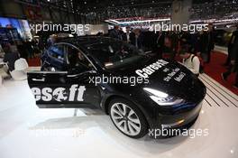 Tesla Model 3 06-07.03.2018. Geneva International Motor Show, Geneva, Switzerland.