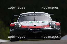 Richard Lietz (AUT) / Gianmaria Bruni (ITA) #91 Porsche GT Team, Porsche 911 RSR. 03.05.2018. FIA World Endurance Championship, Round 1, Spa-Francorchamps, Belgium, Thursday.