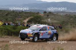 DOMINGUEZ S., Diego H. (PRY) - GALINDO, Edgardo (ARG) Hyundai i 20 R5 26-29.04.2018. FIA World Rally Championship, Rd 5, Rally Argentina, Villa Carlos Paz, Argentina.