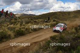 Essapeka Lappi (FIN) Janne Ferm (FIN),TOYOTA YARIS WRC, TOYOTA GAZOO RACING WRT 26-29.04.2018. FIA World Rally Championship, Rd 5, Rally Argentina, Villa Carlos Paz, Argentina.