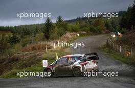Essapeka Lappi (FIN) Janne Ferm (FIN),TOYOTA YARIS WRC, TOYOTA GAZOO RACING WRT 04-07.10.2018. FIA World Rally Championship, Rd 11, Wales Rally GB, Deeside, Great Britain.