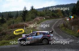 Jari Pekka Huttunen (FIN) - Antti Juhani Linnaketo (FIN) Hyundai i20 R5, HYUNDAI MOTORSPORT 04-07.10.2018. FIA World Rally Championship, Rd 11, Wales Rally GB, Deeside, Great Britain.