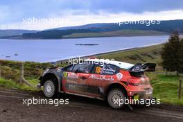 Mads Ostberg (NOR)-  Torstein Eriksen (NOR) Citroen  C3 WRC, CITROEN TOTAL ABU DHABI WRT 04-07.10.2018. FIA World Rally Championship, Rd 11, Wales Rally GB, Deeside, Great Britain.