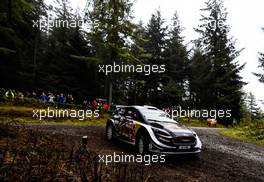 Shakedown, Sebastien Ogier (FRA)-Julien Ingrassia (FRA) Ford Fiesta WRC, M-Sport World Rally Team 04-07.10.2018. FIA World Rally Championship, Rd 11, Wales Rally GB, Deeside, Great Britain.