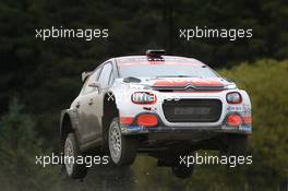 Ole Christian Veiby (NOR) - Stig Rune Skjaermoen (NOR) Skoda Fabia R5, PRINTSPORT FINLAND 04-07.10.2018. FIA World Rally Championship, Rd 11, Wales Rally GB, Deeside, Great Britain.
