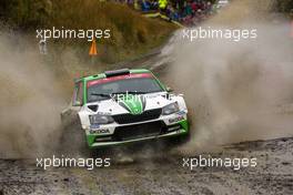 Pontus Tidemand (SWE)-Jonas Andersson (SWE) Skoda Fabia R5, Skoda Motorsport 04-07.10.2018. FIA World Rally Championship, Rd 11, Wales Rally GB, Deeside, Great Britain.