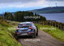 Jari Pekka Huttunen (FIN) - Antti Juhani Linnaketo (FIN) Hyundai i20 R5, HYUNDAI MOTORSPORT 04-07.10.2018. FIA World Rally Championship, Rd 11, Wales Rally GB, Deeside, Great Britain.