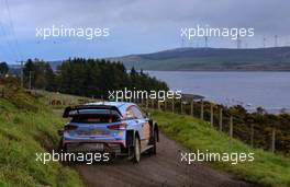 Hayden Paddon (NZL) - Sebastian Marshall (GBR) Hyundai i20 Coupe WRC, Hyundai Shell Mobil WRT 04-07.10.2018. FIA World Rally Championship, Rd 11, Wales Rally GB, Deeside, Great Britain.