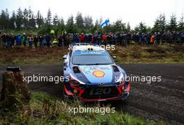 Shakedown, Andreas Mikkelsen (NOR)-Anders Jaeger(NOR) HYUNDAI i20 Coupe WRC, HYUNDAI SHELL MOBIS WRT 04-07.10.2018. FIA World Rally Championship, Rd 11, Wales Rally GB, Deeside, Great Britain.