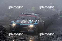 Lukasz Pieniazek (POL) - Przemyslaw Mazur (POL) Skoda Fabia R5, PRINTSPORT 04-07.10.2018. FIA World Rally Championship, Rd 11, Wales Rally GB, Deeside, Great Britain.