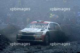 Fabio Andolfi (ITA)  Simone Scattolin (ITA) SKODA FABIA R5, ACI TEAM ITALIA WRC 04-07.10.2018. FIA World Rally Championship, Rd 11, Wales Rally GB, Deeside, Great Britain.