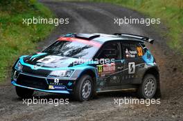 Shakedown, Lukasz Pieniazek (POL) - Przemyslaw Mazur (POL) Skoda Fabia R5, PRINTSPORT 04-07.10.2018. FIA World Rally Championship, Rd 11, Wales Rally GB, Deeside, Great Britain.