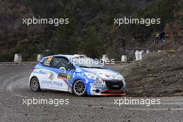 Amaury Molle (BEL) - Renaud Herman (BEL) Peugeot 208 25-28.01.2018 FIA World Rally Championship 2018, Rd 1, Rally Monte Carlo, Monaco, Monte Carlo