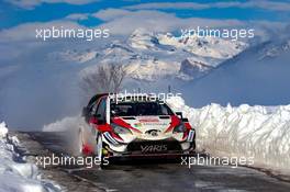 Essapeka Lappi (FIN) Janne Ferm (FIN),TOYOTA YARIS WRC, TOYOTA GAZOO RACING WRT 25-28.01.2018 FIA World Rally Championship 2018, Rd 1, Rally Monte Carlo, Monaco, Monte Carlo