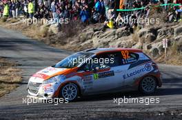 Yoann BONATO - Benjamin BOULLOUD (FRA) PEUGEOT 208 25-28.01.2018 FIA World Rally Championship 2018, Rd 1, Rally Monte Carlo, Monaco, Monte Carlo