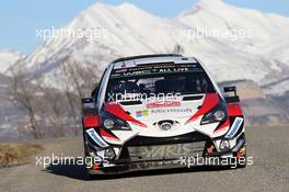 Ott Tanak (EAU)-Martin Jarveoja (EST) TOYOTA YARIS , TOYOTA GAZOO RACING WRT 25-28.01.2018 FIA World Rally Championship 2018, Rd 1, Rally Monte Carlo, Monaco, Monte Carlo