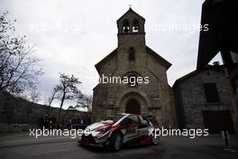 Essapeka Lappi (FIN) Janne Ferm (FIN),TOYOTA YARIS WRC, TOYOTA GAZOO RACING WRT 25-28.01.2018 FIA World Rally Championship 2018, Rd 1, Rally Monte Carlo, Monaco, Monte Carlo