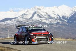 24.01.2018 - Shakedown, Craig Breen (IRL)-Scott Martin (GBR) Citroen C3 WRC, Citroen Total Abu Dhabi WRT 25-28.01.2018 FIA World Rally Championship 2018, Rd 1, Rally Monte Carlo, Monaco, Monte Carlo