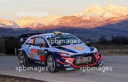 Andreas Mikkelsen (NOR)-Anders Jaeger(NOR) HYUNDAI i20 Coupe WRC, HYUNDAI SHELL MOBIS  WRT 25-28.01.2018 FIA World Rally Championship 2018, Rd 1, Rally Monte Carlo, Monaco, Monte Carlo
