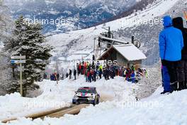 Jan KOPECKY (CZE) - Pavel DRESLER (CZE) SKODA FABIA, SKODA MOTORSPORT II 25-28.01.2018 FIA World Rally Championship 2018, Rd 1, Rally Monte Carlo, Monaco, Monte Carlo