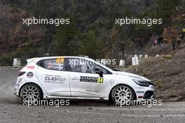 IsmaÃ«l VUISTINER (CHE) - Florine KUMMER (CHE) RENAULT CLIO 25-28.01.2018 FIA World Rally Championship 2018, Rd 1, Rally Monte Carlo, Monaco, Monte Carlo