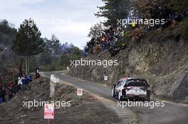 Ott Tanak (EAU)-Martin Jarveoja (EST) TOYOTA YARIS , TOYOTA GAZOO RACING WRT 25-28.01.2018 FIA World Rally Championship 2018, Rd 1, Rally Monte Carlo, Monaco, Monte Carlo