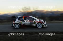 24.01.2018 - Shakedown, Essapeka Lappi (FIN) Janne Ferm (FIN),TOYOTA YARIS WRC, TOYOTA GAZOO RACING WRT 25-28.01.2018 FIA World Rally Championship 2018, Rd 1, Rally Monte Carlo, Monaco, Monte Carlo