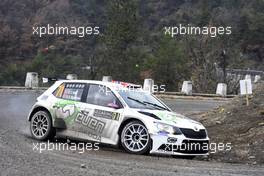 Ole Christian Veiby (NOR) - Stig Rune Skjaermoen (NOR) Skoda Fabia RC2 R5 25-28.01.2018 FIA World Rally Championship 2018, Rd 1, Rally Monte Carlo, Monaco, Monte Carlo