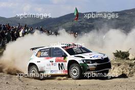 19.05.2018 - Fabio Andolfi (ITA)  Simone Scattolin (ITA) SKODA FABIA R5, ACI TEAM ITALIA WRC 17-20.05.2018 FIA World Rally Championship 2018, Rd 6, Rally Portugal, Matosinhos, Portugal