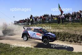 20.05.2018 - JARI HUTTUNEN (FIN) - ANTTI LINNAKETO (FIN) HYUNDAI I20 R5, HYUNDAI MOTORSPORT 17-20.05.2018 FIA World Rally Championship 2018, Rd 6, Rally Portugal, Matosinhos, Portugal