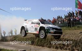 20.05.2018 - Fabio Andolfi (ITA)  Simone Scattolin (ITA) SKODA FABIA R5, ACI TEAM ITALIA WRC 17-20.05.2018 FIA World Rally Championship 2018, Rd 6, Rally Portugal, Matosinhos, Portugal