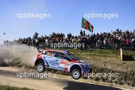 20.05.2018 - PIERRE-LOUIS LOUBET (FRA) -  VINCENT LANDAIS (FRA) HYUNDAI I20 R5 17-20.05.2018 FIA World Rally Championship 2018, Rd 6, Rally Portugal, Matosinhos, Portugal