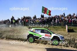 20.05.2018 - JUUSO NORDGREN (FIN) - TAPIO SUOMINEN (FIN) SKODA FABIA R5, Å KODA MOTORSPORT 17-20.05.2018 FIA World Rally Championship 2018, Rd 6, Rally Portugal, Matosinhos, Portugal
