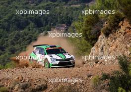 Jan KOPECKY (CZE) - Pavel DRESLER (CZE) SKODA FABIA, SKODA MOTORSPORT II 13-16-09.2018. FIA World Rally Championship, Rd 10, Rally Turkey, Marmaris, Turkey