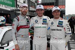 RENE RAST (GER) (Audi sport team rosberg - AUDI RS% DTM) , Marco Wittmann (GER) (BMW Team RMG - BMW M4 DTM)  und Bruno Spengler (CDN) (BMW Team RBM - BMW M4 DTM)  18.05.2019, DTM Round 2, Zolder, Belgium, Saturday.