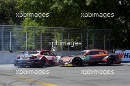 Timo Glock (GER) (BMW Team RMR - BMW M4 DTM)  und Jonathan Aberdein (ZAF) (WRT Team Audi Sport - Audi RS5 DTM)  06.07.2019, DTM Round 4, Norisring, Germany, Saturday.
