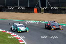 Marco Wittmann (GER) (BMW Team RMG - BMW M4 DTM)  und Jonathan Aberdein (ZAF) (WRT Team Audi Sport - Audi RS5 DTM)  10.08.2019, DTM Round 6, Brands Hatch, England, Saturday.