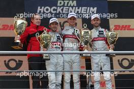 Mike Rockenfeller (GER) (Audi Sport Team Phoenix - Audi RS5 DTM) , Nico Müller (SUI) (Audi Sport Team Abt Sportsline - Audi RS5 DTM)  und Rene Rast (GER) (Audi Sport Team Rosberg - Audi RS5 DTM)  06.10.2019, DTM Round 9, Hockenheimring, Germany, Sunday.