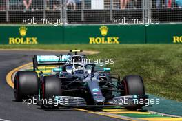 Valtteri Bottas (FIN) Mercedes AMG F1 W10. 15.03.2019. Formula 1 World Championship, Rd 1, Australian Grand Prix, Albert Park, Melbourne, Australia, Practice Day.